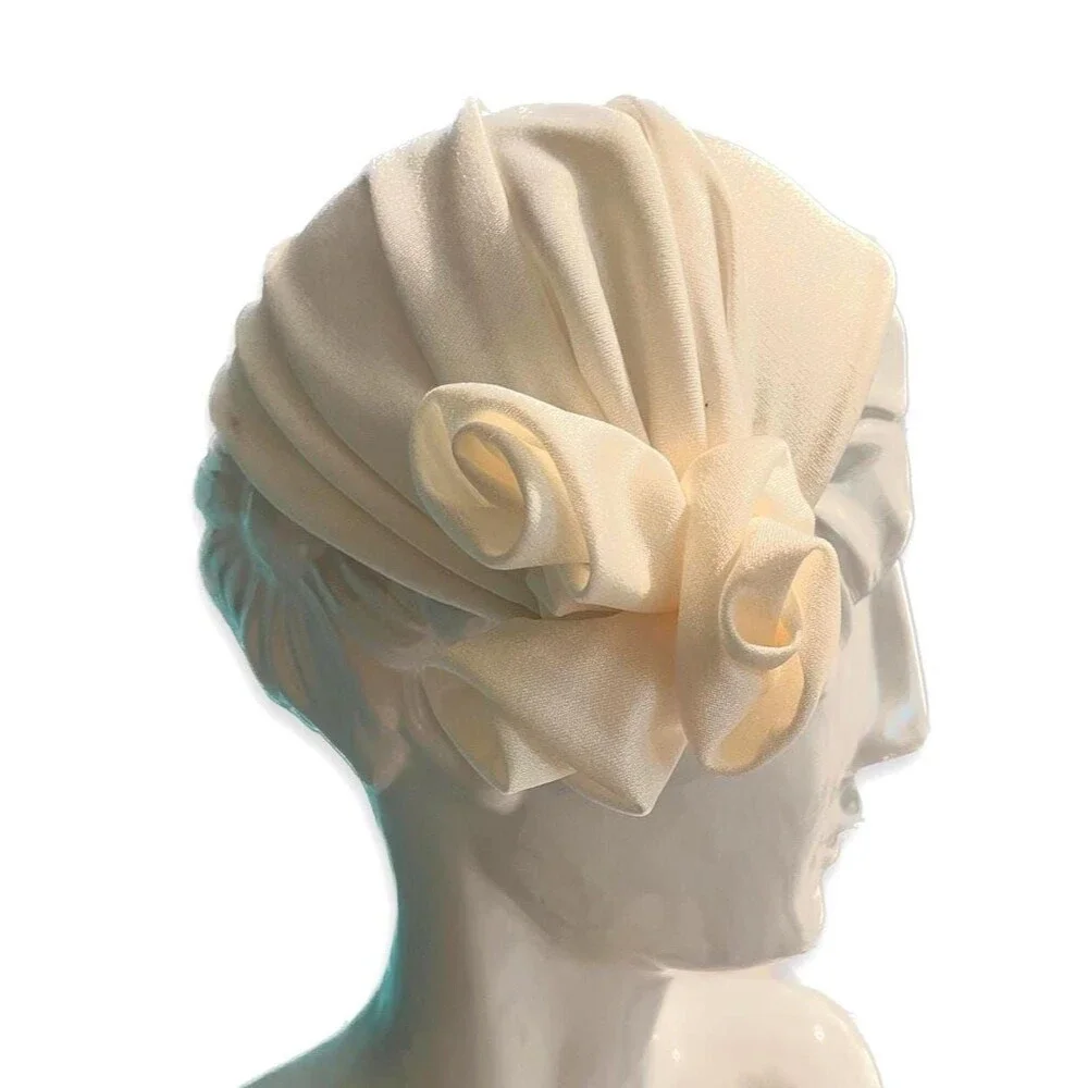 Vintage Bianchi Ivory Fascinator with Roses | Bridal Wedding Headwear |Tea Party